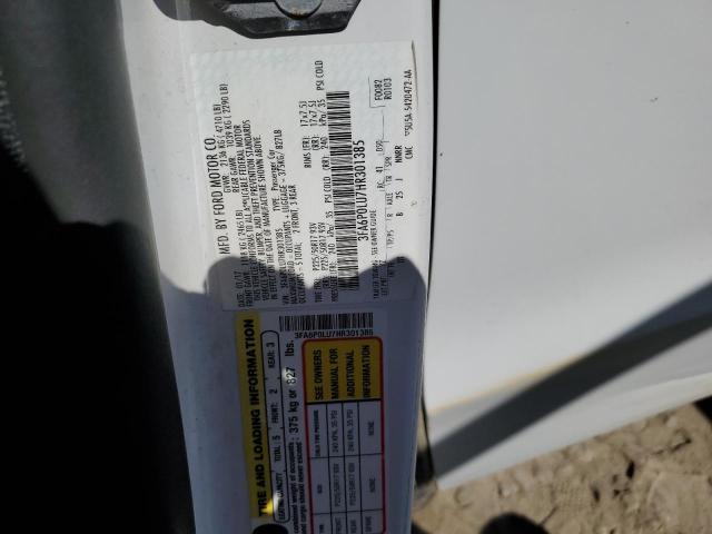2017 FORD FUSION SE - 3FA6P0LU7HR301385