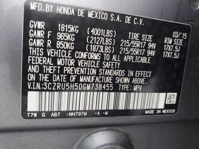 2016 HONDA 1100CC 3CZRU5H50GM738455
