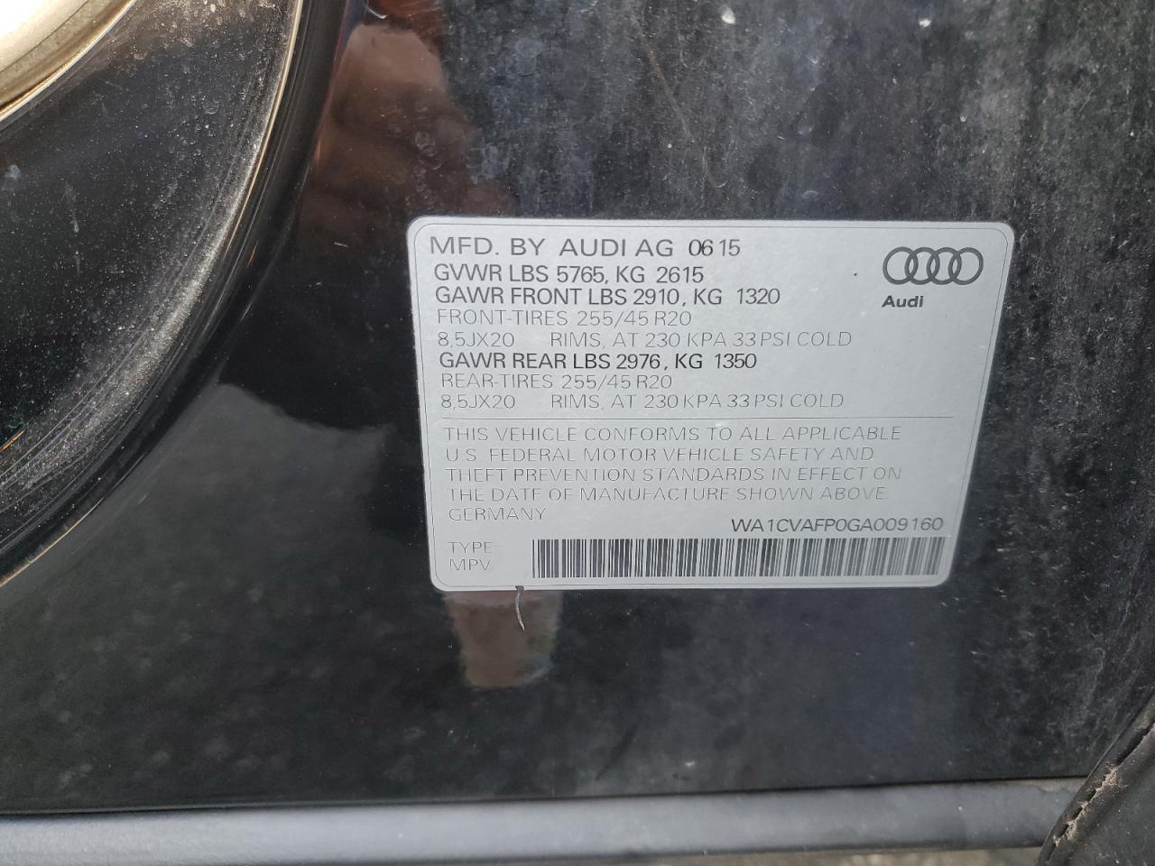 2016 Audi Q5, TDI PREMIUM PLUS