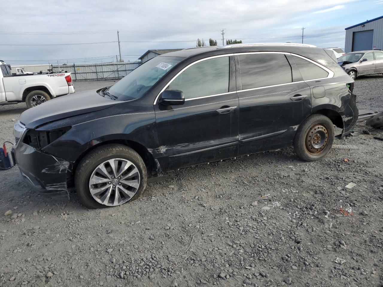 ACURA MDX TECHNO 2014 black  gas 5FRYD4H47EB002065 photo #1