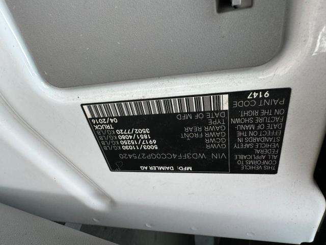 VIN WD3FF4CC0GP275420 2016 Mercedes-Benz Sprinter, ... no.10