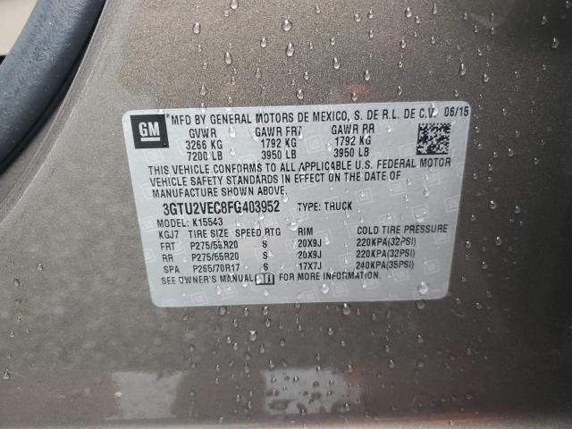 2015 GMC SIERRA K15 - 3GTU2VEC8FG403952