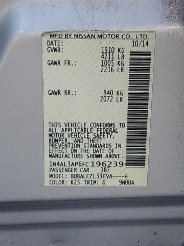 2015 NISSAN ALTIMA 2.5 - 1N4AL3AP6FC196239