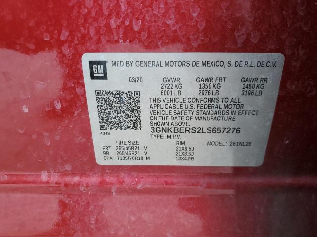 2020 CHEVROLET BLAZER RS - 3GNKBERS2LS657276