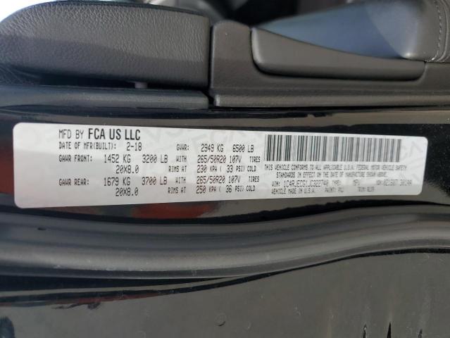 2018 JEEP GRAND CHER - 1C4RJECG1JC322740