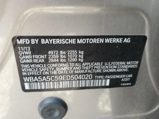 VIN WBA5A5C59ED504020 2014 BMW 5 Series, 528 I no.12