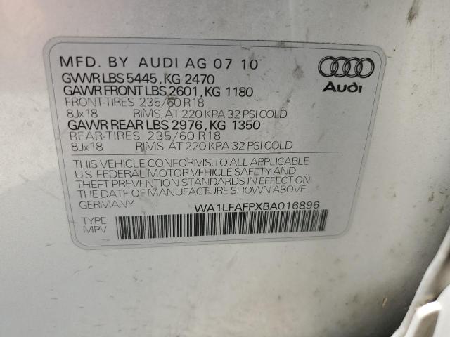 2011 AUDI Q5 PREMIUM - WA1LFAFPXBA016896