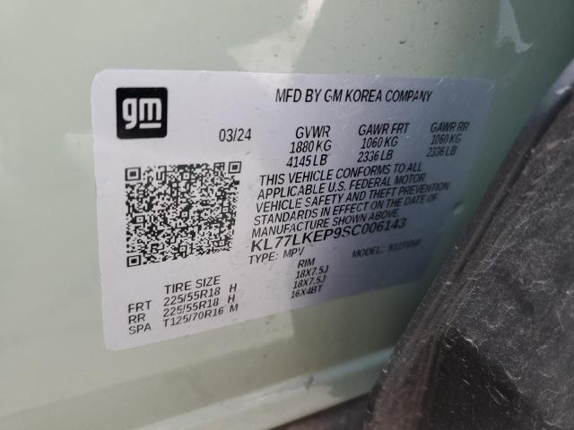 VIN KL77LKEP9SC006143 2025 CHEVROLET TRAX ACTIV no.12