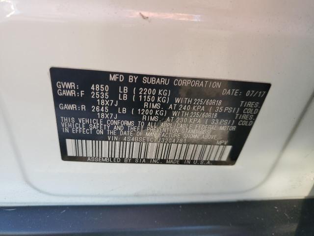 2018 SUBARU OUTBACK TO - 4S4BSETC7J3204781