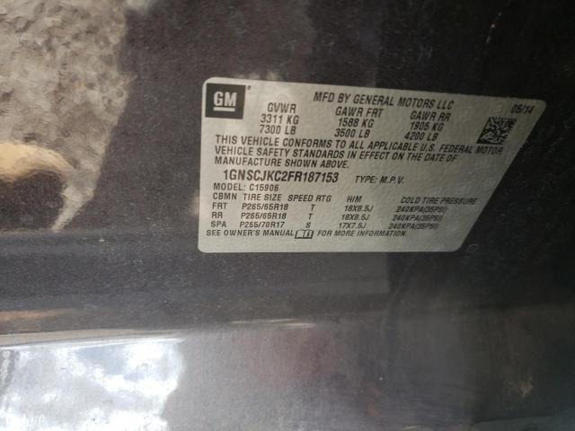 2015 CHEVROLET SUBURBAN C - 1GNSCJKC2FR187153