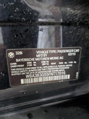 VIN WBA3B3G55FNT17016 2015 BMW 3 Series, 328 XI no.13