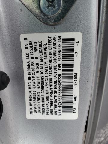 VIN 19XFB2F55FE089230 2015 Honda Civic, LX no.12