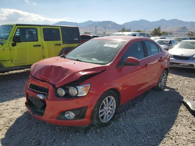 CHEVROLET SONIC LT 2012 red sedan 4d gas 1G1JC5SH0C4170151 photo #1