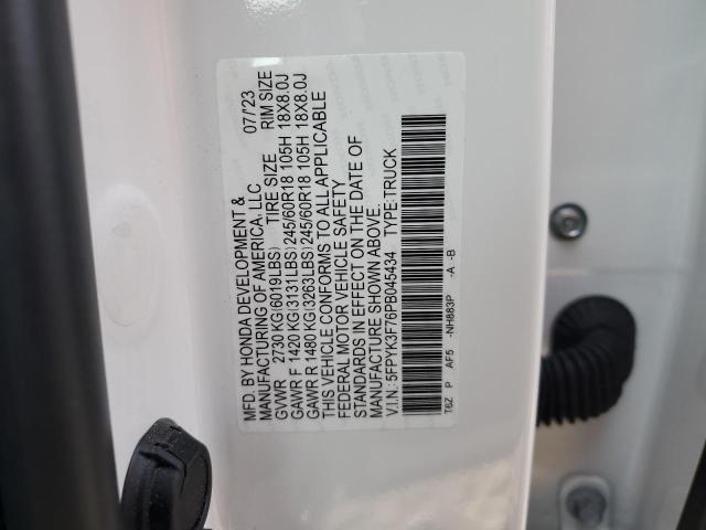 2023 HONDA RIDGELINE - 5FPYK3F76PB045434