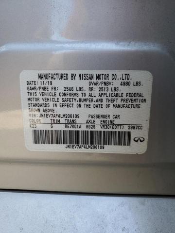 2020 INFINITI Q50 PURE - JN1EV7AP4LM206109