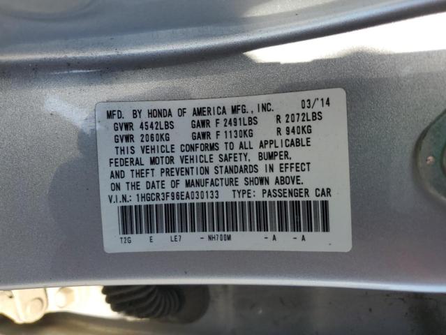 VIN 1HGCR3F96EA030133 2014 Honda Accord, Touring no.12