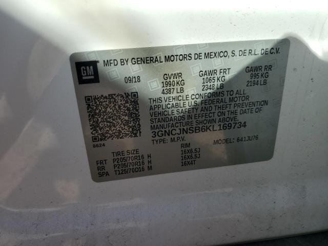2019 CHEVROLET TRAX LS - 3GNCJNSB6KL169734