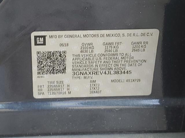 2018 CHEVROLET EQUINOX LS - 3GNAXREV4JL383445