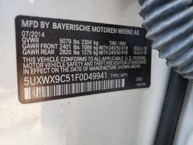 VIN 5UXWX9C51F0D49941 2015 BMW X3, Xdrive28I no.13