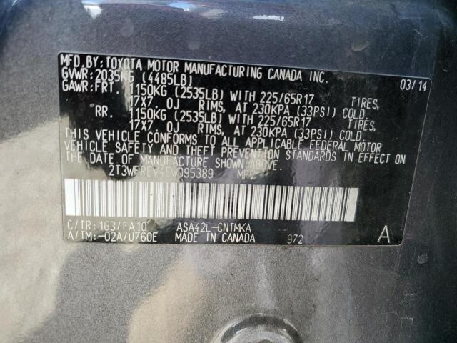 VIN 2T3WFREV4EW095389 2014 Toyota RAV4, Xle no.13