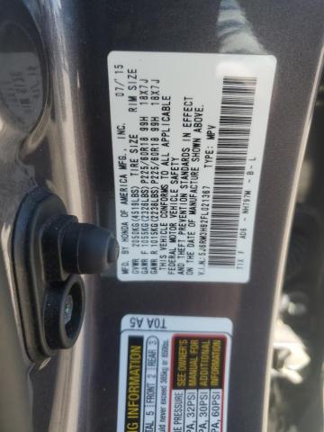 2015 HONDA CR-V TOURI - 5J6RM3H92FL021367