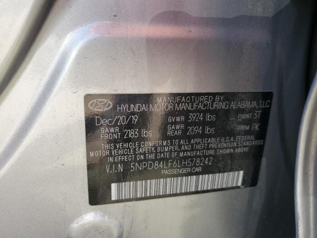 2020 HYUNDAI ELANTRA SE - 5NPD84LF6LH578242