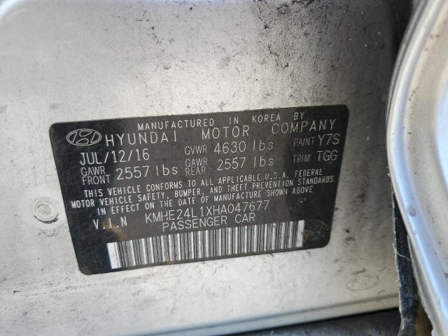 2017 HYUNDAI SONATA HYB - KMHE24L1XHA047677