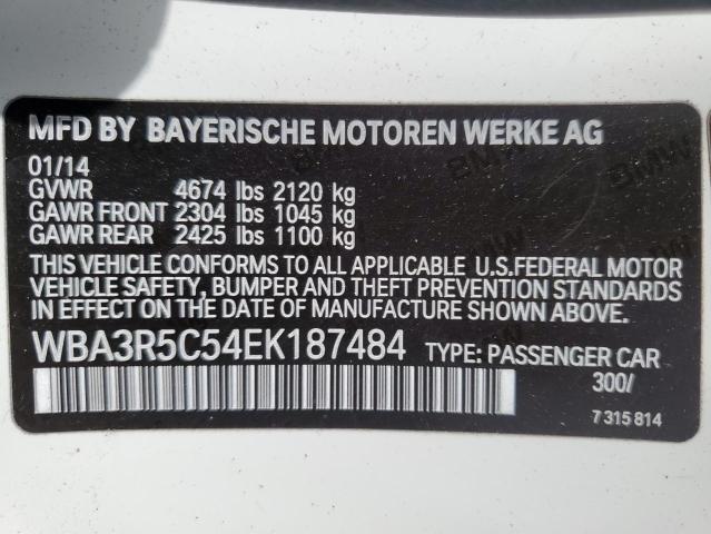 VIN WBA3R5C54EK187484 2014 BMW 4 Series, 435 XI no.12