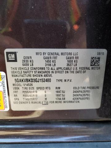 2016 BUICK ENCLAVE - 5GAKVBKD3GJ152480