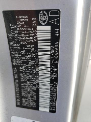 2017 TOYOTA COROLLA L - 2T1BURHE8HC840143