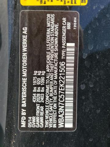 VIN WBA3N7C57EK221506 2014 BMW 4 Series, 428 I no.12