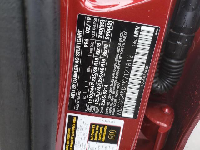 2019 MERCEDES-BENZ GLC 300 4M - WDC0G4KB1KV171812