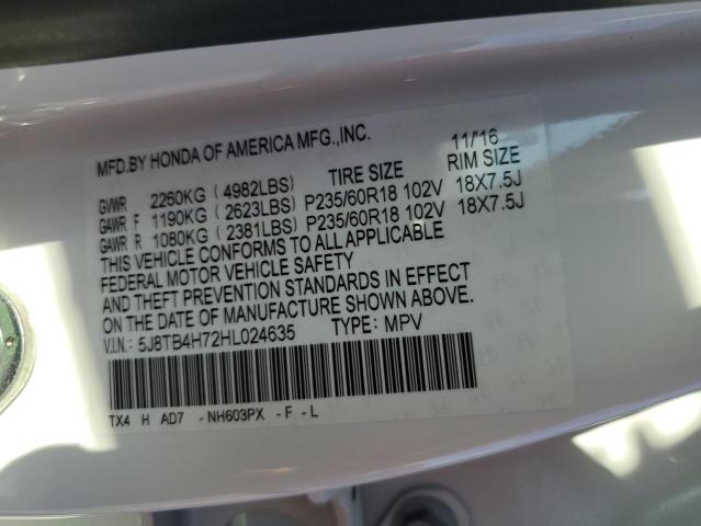 2017 ACURA RDX ADVANC - 5J8TB4H72HL024635