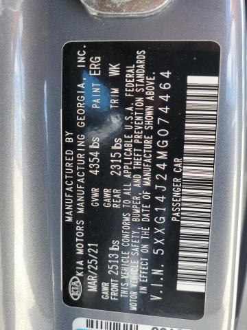 2021 KIA K5 LXS - 5XXG14J24MG074464
