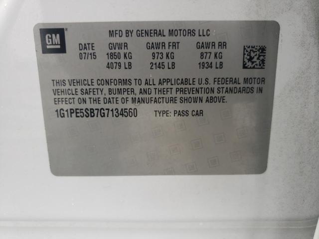 2016 CHEVROLET CRUZE LIMI - 1G1PE5SB7G7134560