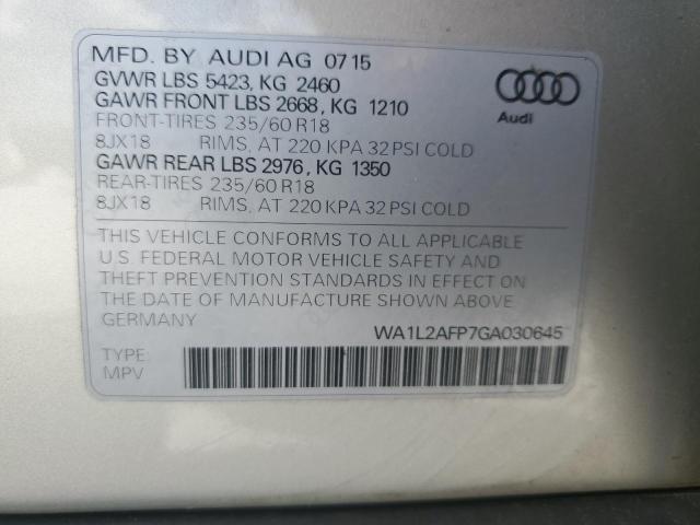 VIN WA1L2AFP7GA030645 2016 Audi Q5, Premium Plus no.13