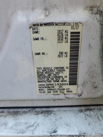 2017 NISSAN ALTIMA 2.5 - 1N4AL3AP4HC193004