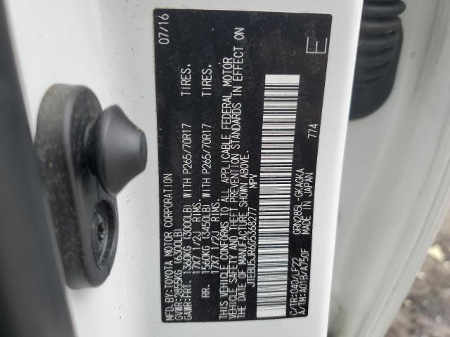 2016 TOYOTA 4RUNNER SR - JTEBU5JR6G5368277