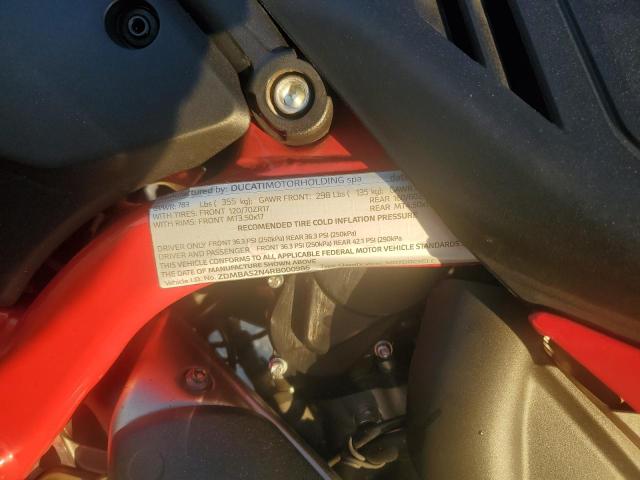 2024 DUCATI HYPERMOTAR ZDMBAS2N4RB000986