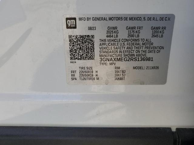 2024 CHEVROLET EQUINOX RS 3GNAXMEG2RS136981  69800444