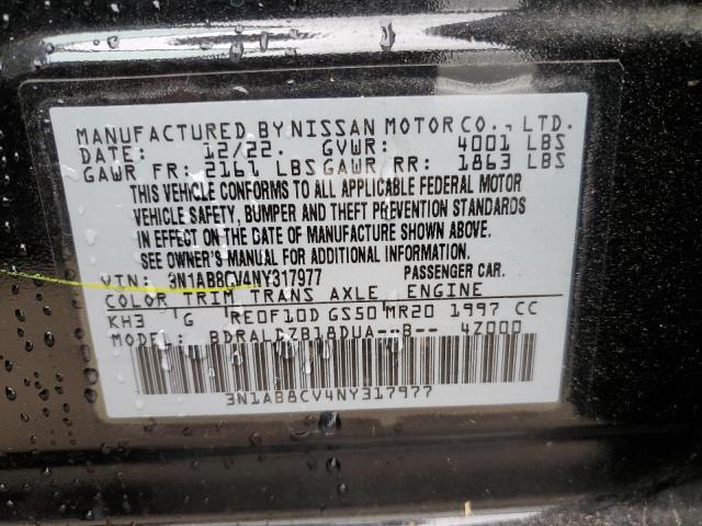 2022 NISSAN SENTRA SV - 3N1AB8CV4NY317977