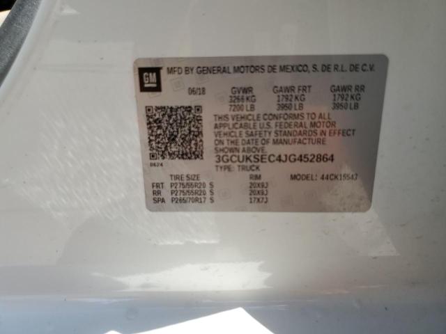 2018 CHEVROLET SILVERADO - 3GCUKSEC4JG452864