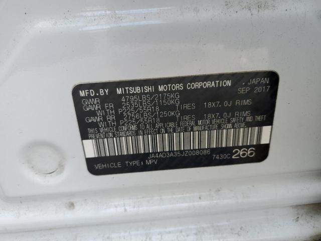2018 MITSUBISHI OUTLANDER - JA4AD3A35JZ008086