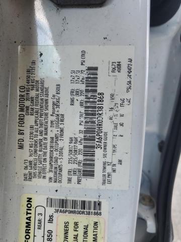 VIN 3FA6P0HR0DR381868 2013 Ford Fusion, SE no.12