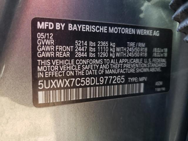 VIN 5UXWX7C58DL977265 2013 BMW X3, Xdrive35I no.12