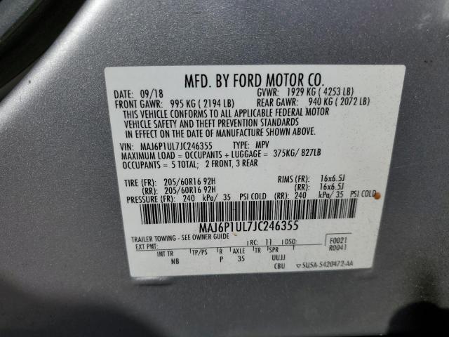 2018 FORD ECOSPORT S - MAJ6P1UL7JC246355