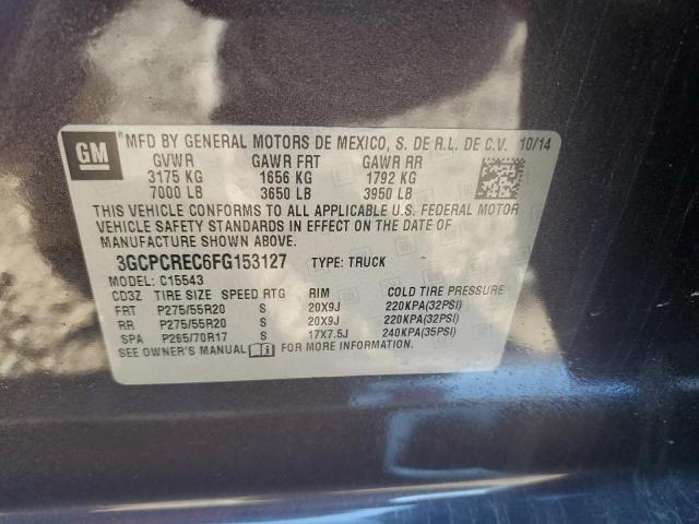 2015 CHEVROLET SILVERADO - 3GCPCREC6FG153127