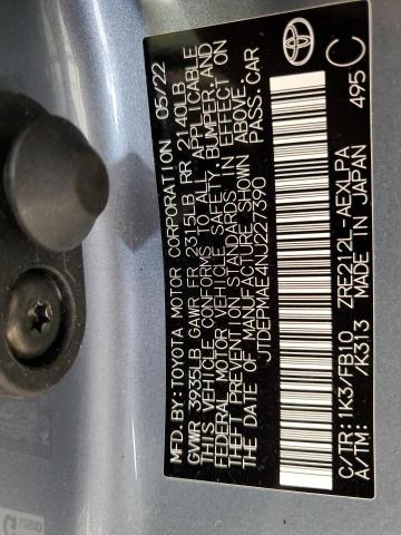 2022 TOYOTA COROLLA LE - JTDEPMAE4NJ227390