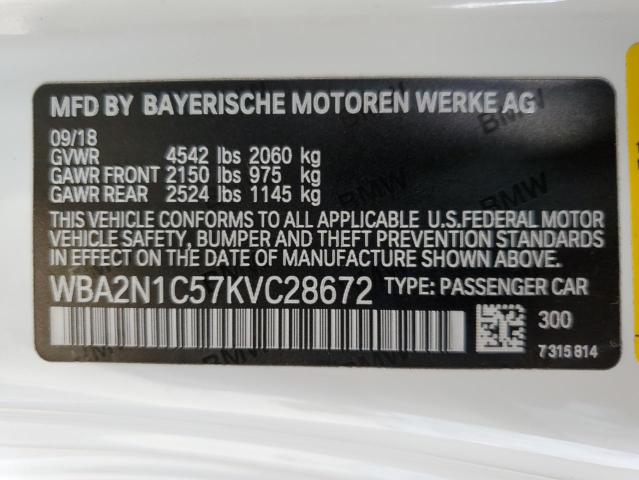 2019 BMW M240I - WBA2N1C57KVC28672