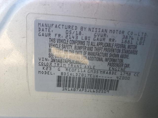 2018 NISSAN SENTRA S - 3N1AB7AP5JL652509